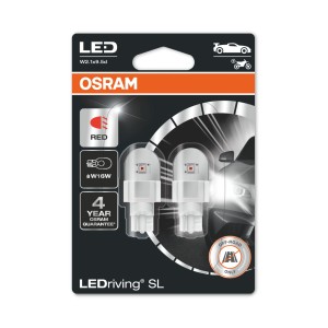 OSRAM Λαμπτήρας Αυτοκινήτου LED SL W16W RED - W2.1x9.5d Λάμπες Αυτοκινήτου